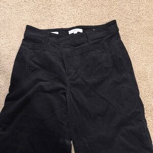 LOFT Black Corduroy Trousers
